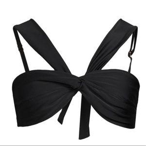 NEW Black Asymmetrical swim top size medium